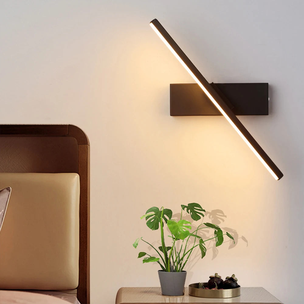 Modern adjustable 330° rotatable LED wall light
