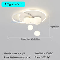 Minimalist ceiling light with hanging bubble and cloud chandelier