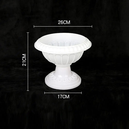 Roman plastic flower pot retro romantic style for events - vue 14 sur 13