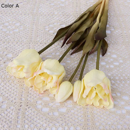 Large baroque silicone tulips luxury decoration for events - vue 8 sur 15