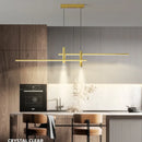 Modern LED chandelier for kitchen island and living room