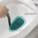 Vertical toilet brush for easy bathroom cleaning