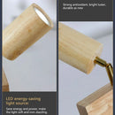 Adjustable nordic wooden rotating spotlight for cloakroom lighting