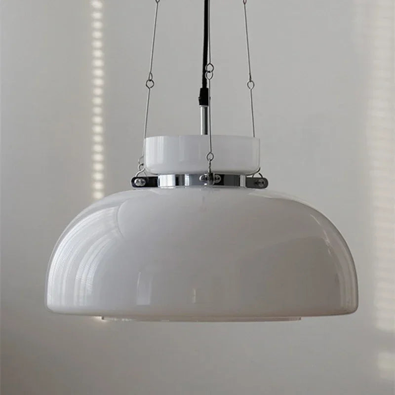 Nordic glass chandelier for modern interior decor - vue 5 sur 7