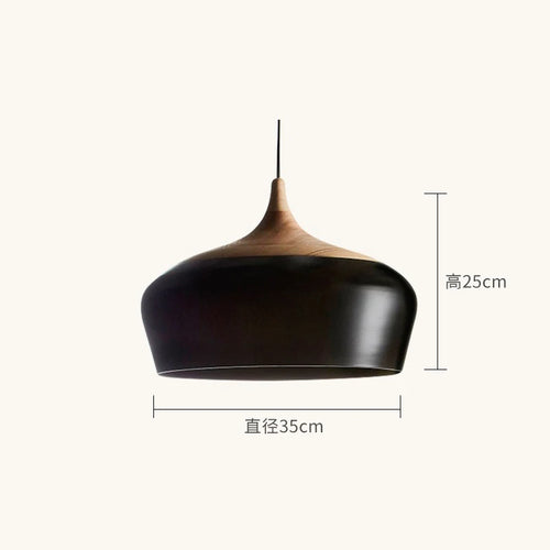 lustre en bois design nordique pour éclairage moderne - vue 11 sur 10