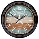 silent vintage wall clock classic metal design