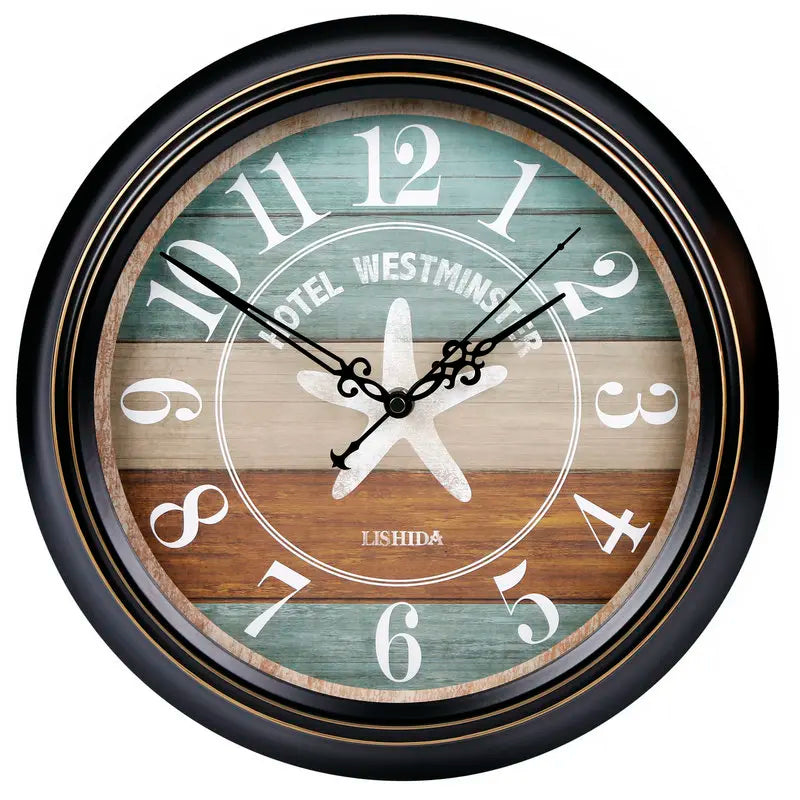 silent vintage wall clock classic metal design - vue 26 sur 26