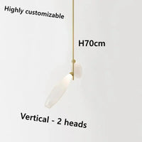 Modern nordic glass chandelier for interior decoration