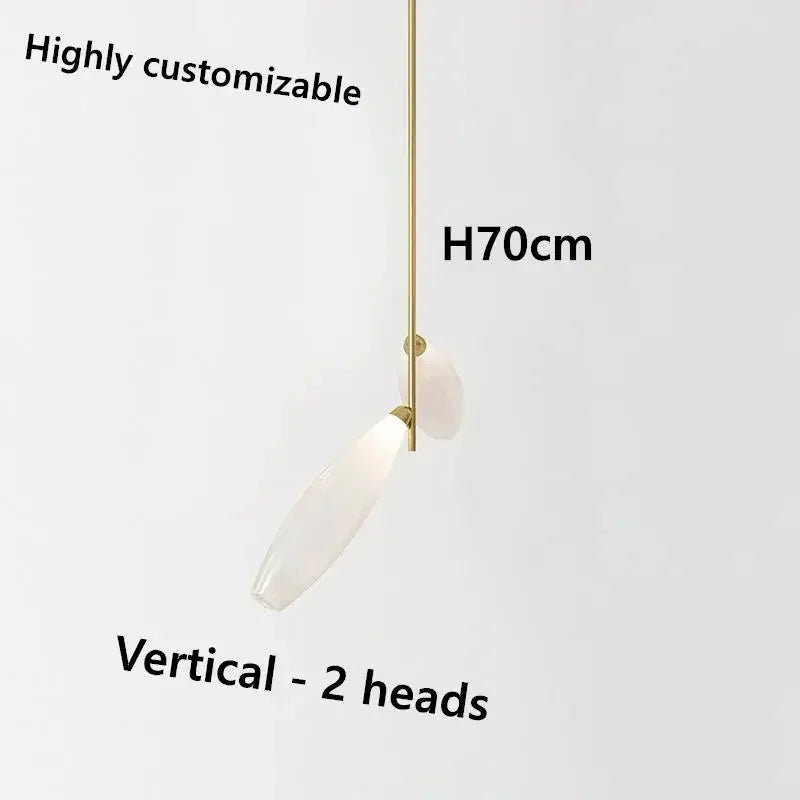 Modern nordic glass chandelier for interior decoration