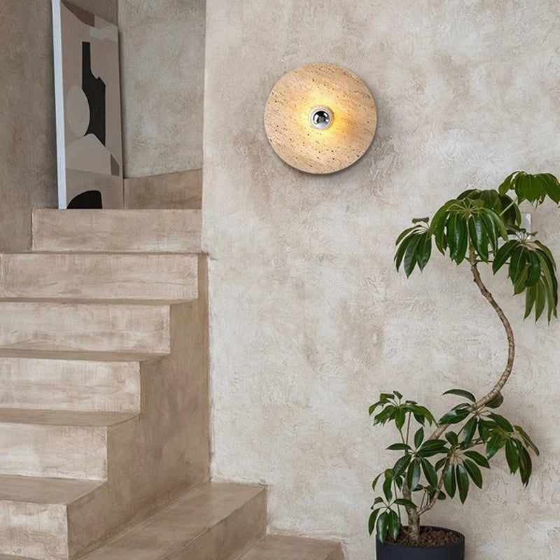 Modern natural stone wall light for versatile spaces