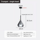 Multi-head glass pendant light for modern interiors