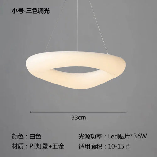 modern cloud-shaped LED ceiling light with remote control - vue 9 sur 14