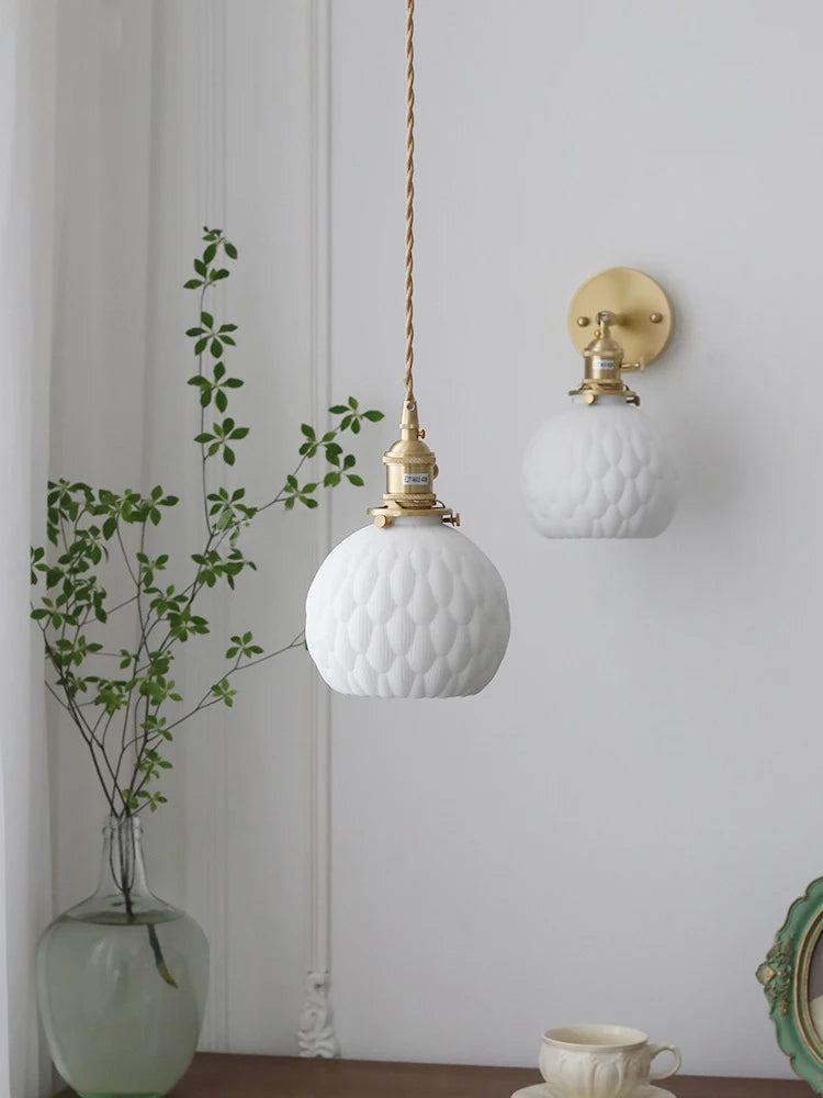 Handmade Japanese ceramic pendant light for decorative lighting