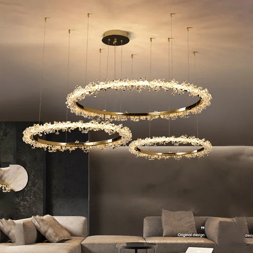 Luxury Nordic crystal chandelier for modern decor - vue 3 sur 17