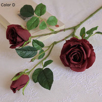 3 artificial rose heads for wedding and bedroom decor