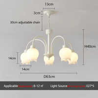 Luxury designer LED chandelier with modern everlasting orchids