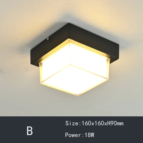 Modern waterproof ceiling light for elegant and stylish interior decor - vue 7 sur 8