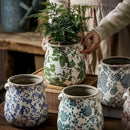 retro ceramic flower pots for plants and orchids