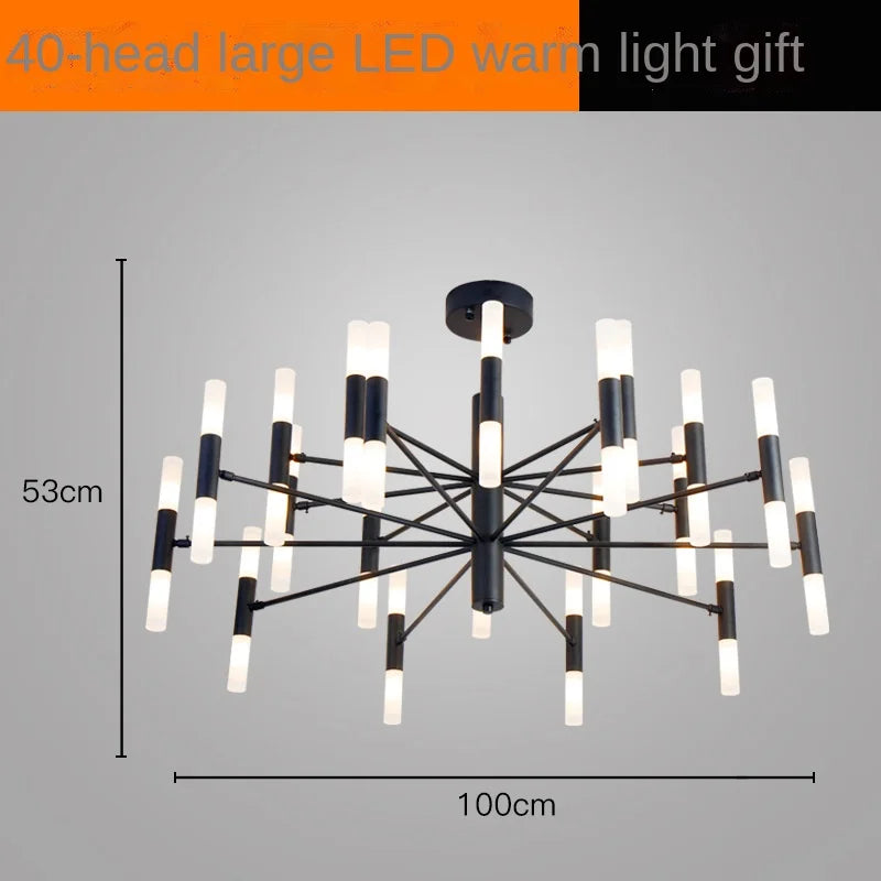 Modern art deco designer pendant chandelier for a bright interior