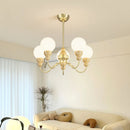 Retro glass pendant with LED and wood lighting