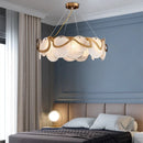 Nordic cloud mist glass chandelier with LED bulb