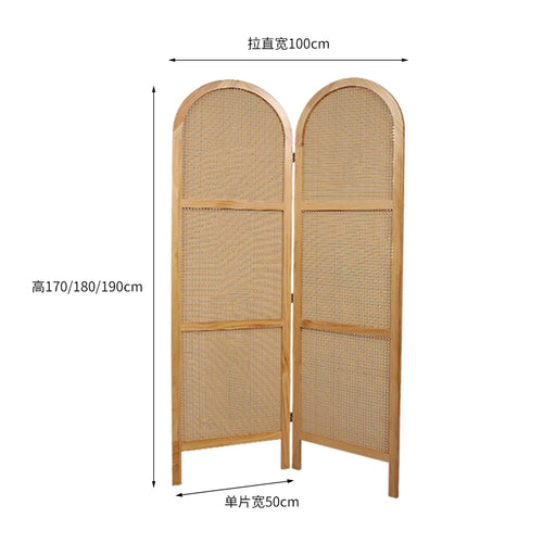 mobile japanese style folding rattan screen - vue 11 sur 13