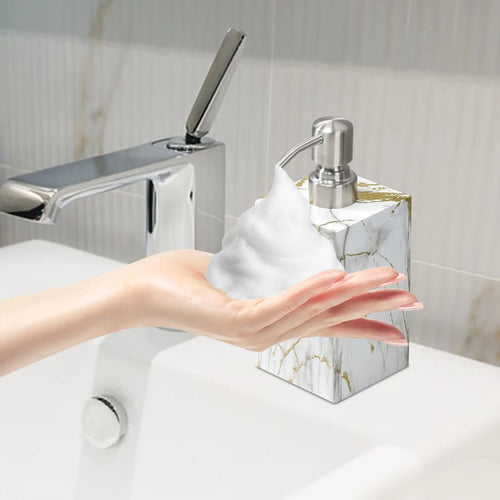 durable resin lotion dispenser for bathroom - vue 6 sur 6
