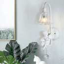 Modern minimalist resin angel wall light with crystal LED