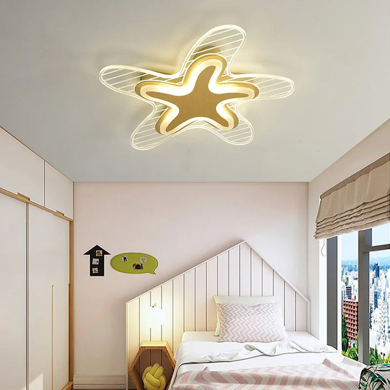 LED star ceiling light for decoration and interior lighting - vue 5 sur 12