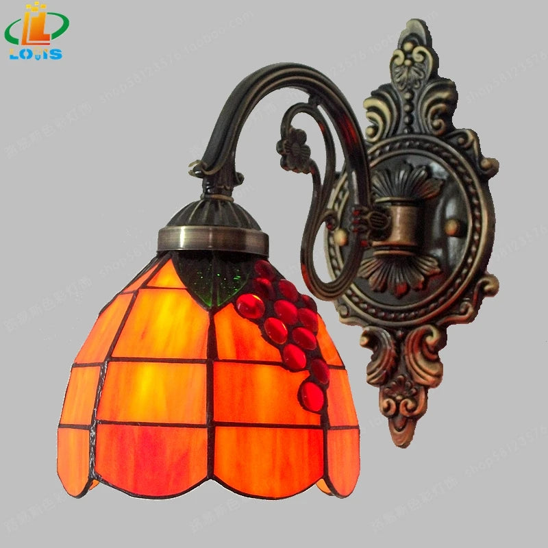 Mediterranean style LED wall light with European art design - vue 10 sur 10