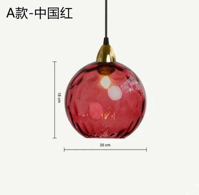 Modern nordic coloured glass chandelier with water grain effect - vue 14 sur 29