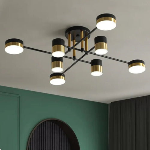 Modern nordic LED chandelier for interior - vue 3 sur 11
