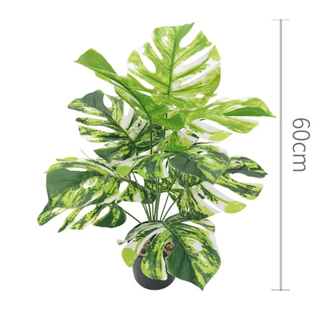 Artificial plants with large decorative leaves for indoors and offices - vue 20 sur 24
