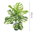 Artificial plants with large decorative leaves for indoors and offices