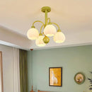 European glass pumpkin LED chandelier for indoor use