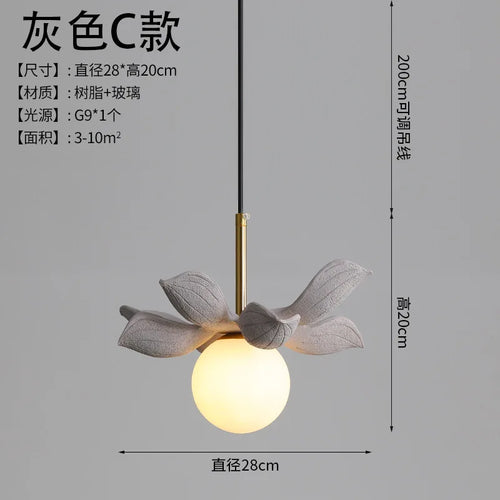 modern resin pendant light for elegant interior decoration - vue 11 sur 22