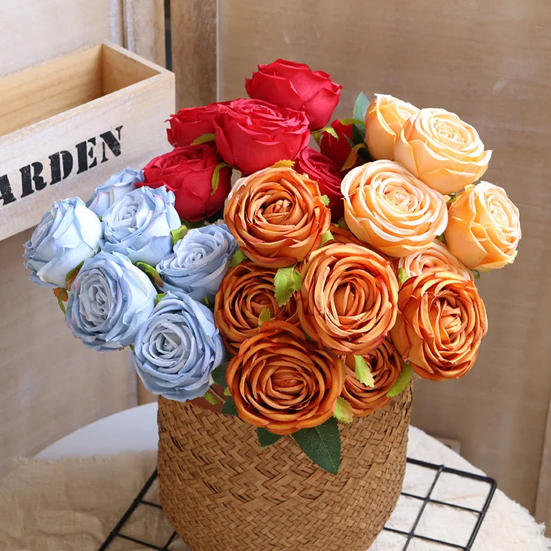 Artificial rose bouquets for wedding decoration and crafts