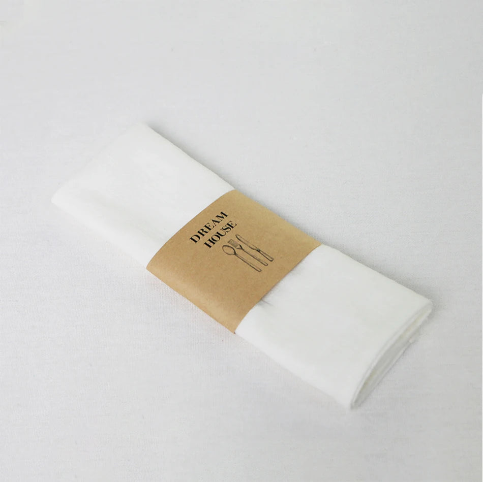 Reusable cotton-linen table napkin modern style