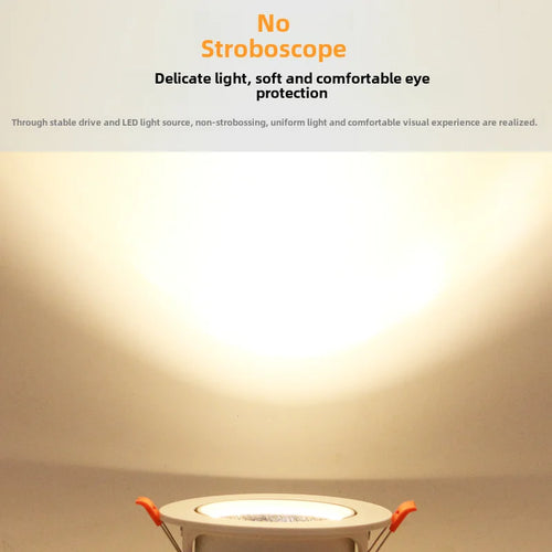 Modern and elegant recessed LED spotlight for indoor lighting - vue 5 sur 6