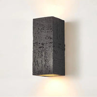 Wabi-sabi square cement LED wall light nordic decorative indoor lamp