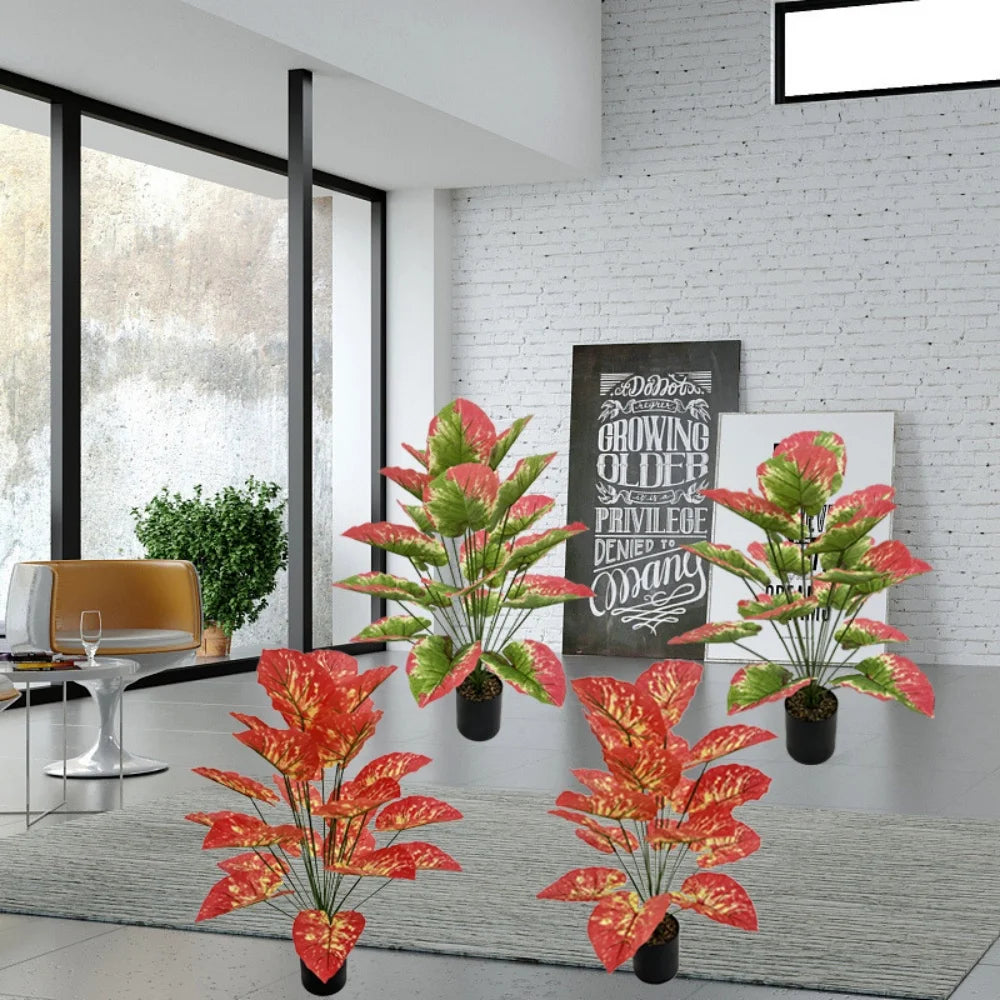 Potted artificial plant decoration for weddings, office and parties