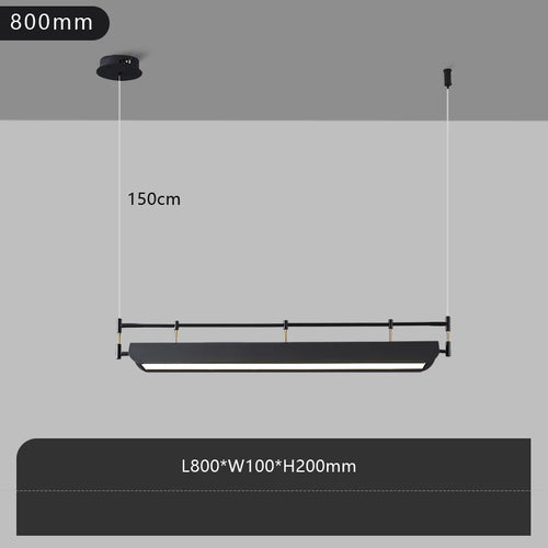 Nordic long designer pendant light for office and commercial spaces