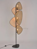 French designer knitted rattan floor lamp