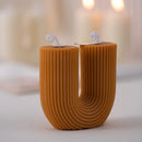 U-shaped scented candles decorative guest gift set