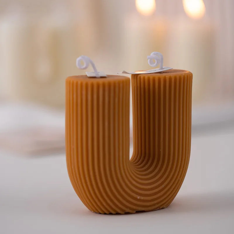 U-shaped scented candles decorative guest gift set