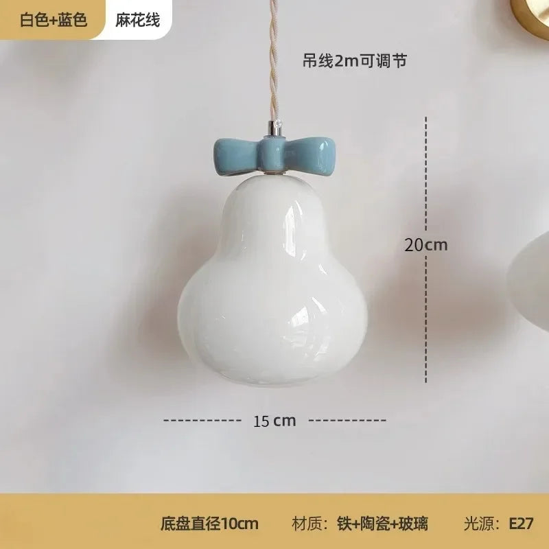 Bow tie wall light for children's decor