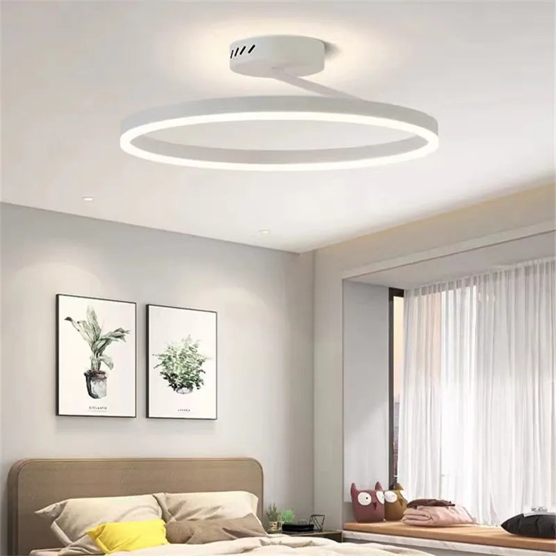 Nordic ring LED ceiling light minimalist modern indoor lighting