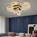 Modern decorative ring-shaped ceiling light for interiors