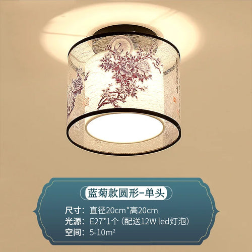 Chinese style ceiling light for hotel, villa entrance hall and balcony - vue 9 sur 20