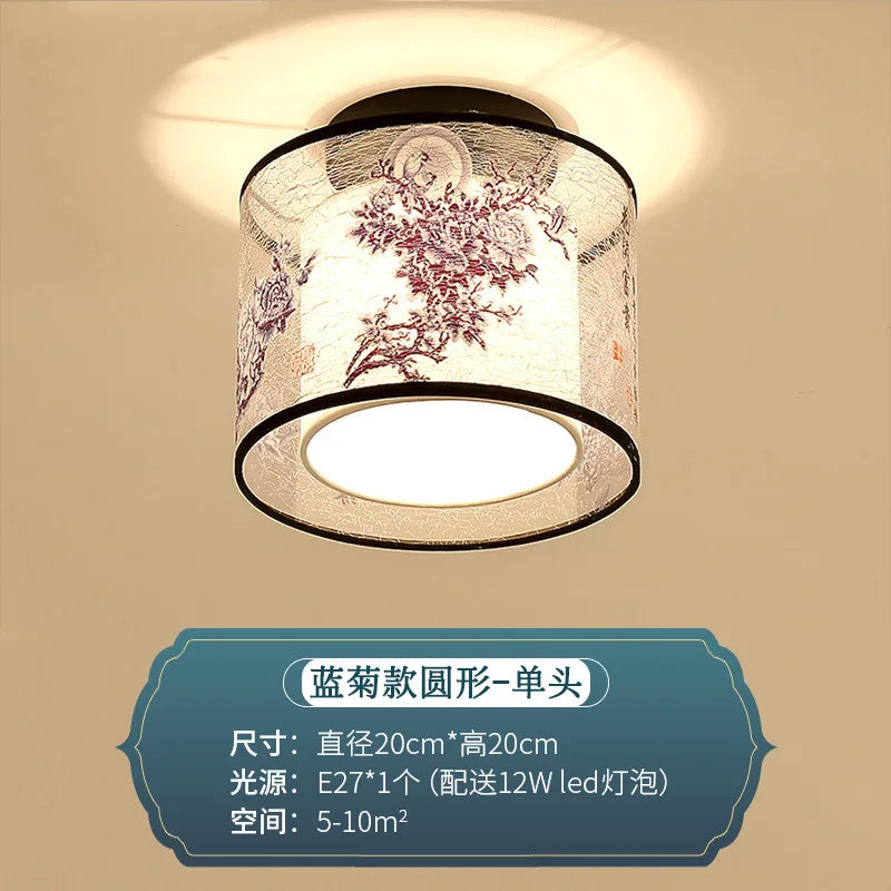 Chinese style ceiling light for hotel, villa entrance hall and balcony - vue 8 sur 20